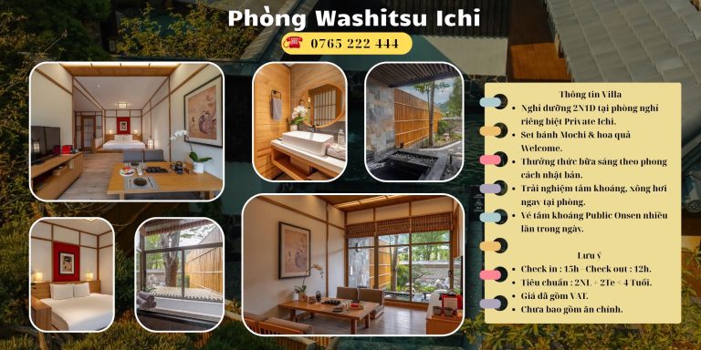 Phòng nghỉ khoáng nóng tại Onsen Quang Hanh Quảng Ninh