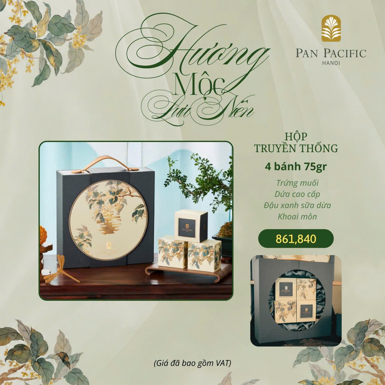 Bánh trung thu cao cấp của khách sạn PAN PACIFIC HANOI