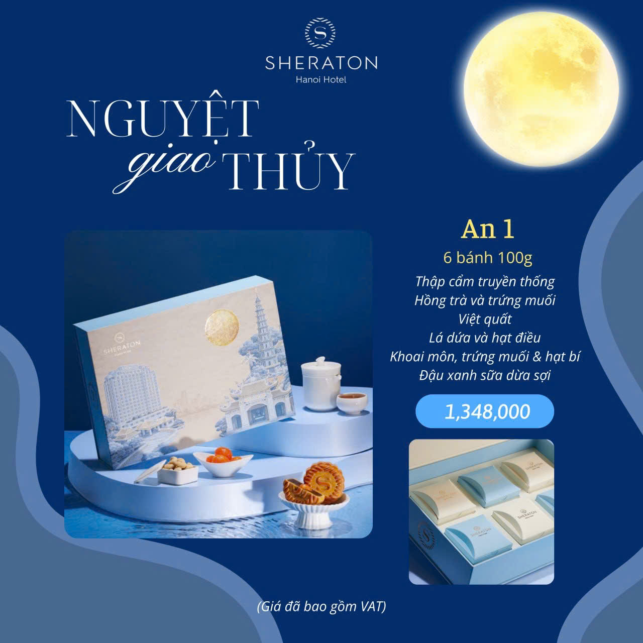 Bánh trung thu cao cấp của khách sạn Sheraton Hanoi