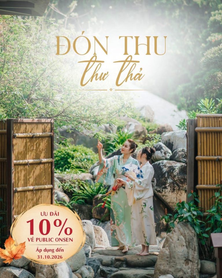 Yoko Onsen Quang Hanh với ưu đãi giảm 10% vé Public Onsen
